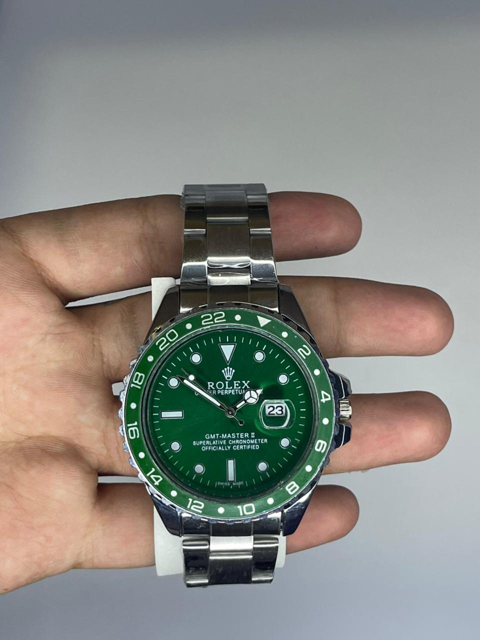 Rolex GMT-Master Green Dial White Gold Oyster