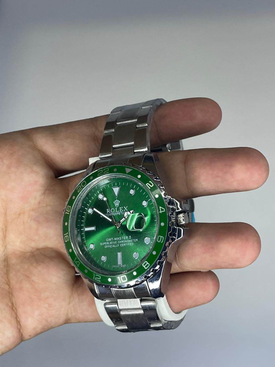 Rolex GMT-Master Green Dial White Gold Oyster