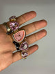 ✨ Pink Crystal Luxury Bracelet Watch For Women
